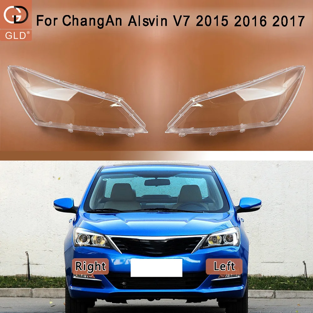

Front Lamp Shade Headlight Mask Shell Transparent Cover Lens Replace The Original Lampshade For ChangAn 2015 2016 2017 Alsvin V7