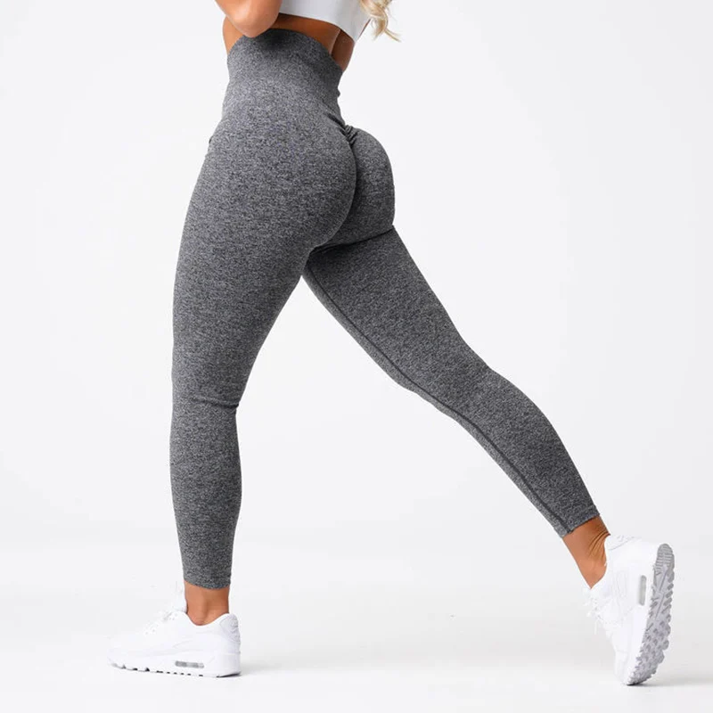 Scrunch Bum Tights Yoga Pants Leggings Women Seamless Sports Yoga Pant High Waist Ribbed Gym Clothes Fitness Workout Wear