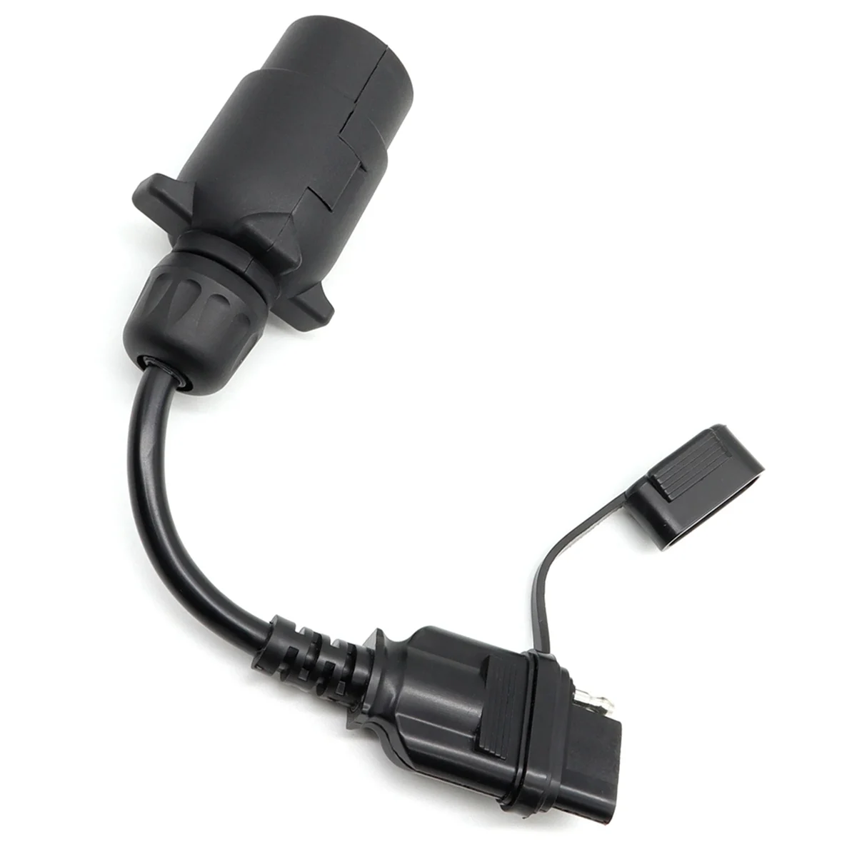 الاتحاد الأوروبي إلى الولايات المتحدة مقطورة محول الضوء 7 دبوس محول دائري مقطورة أوروبية إلى 4 دبوس مقبس مسطح مركبة سحب وصلة سلك التوصيل HOT