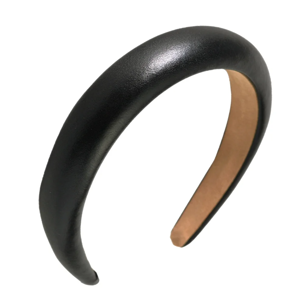 

Sponge Headband Wide Solid Color Hair Band For Women Girls Simple Headwear Daily Use Makeup Shower Face Washing Styling