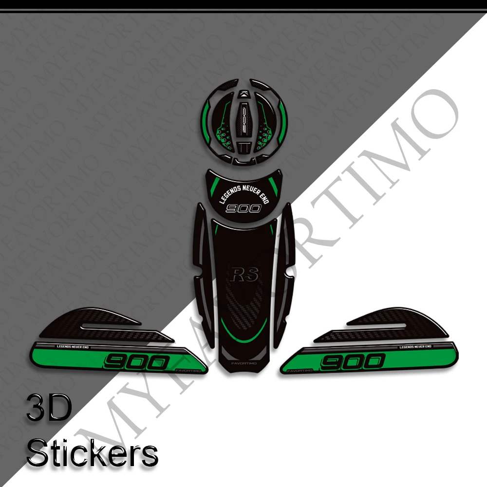 For Z900RS Z900 RS Z 900 Cafe SE ABS Tank Pad Cap Gas Fuel Oil Knee Protection Stickers Decals Accessories 5