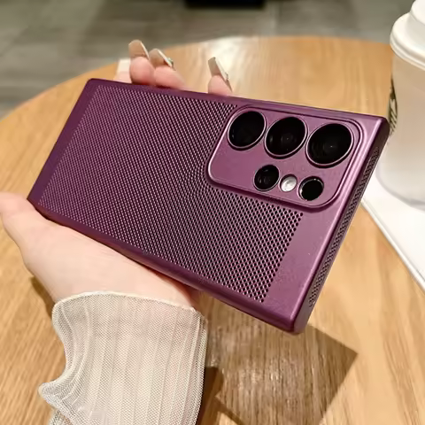 Mesh Breathable Heat Dissipation Case For Samsung Galaxy S23 S22 S21 FE Note 10 Plus 20 Ultra A52 A33 A73 A12 A54 A34 Thin Cover