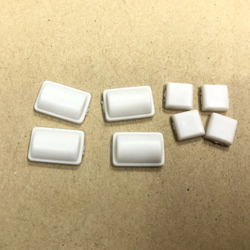 10Sets 8 In 1 White Black  Screw Rubber Feet Cover Set for WII Console