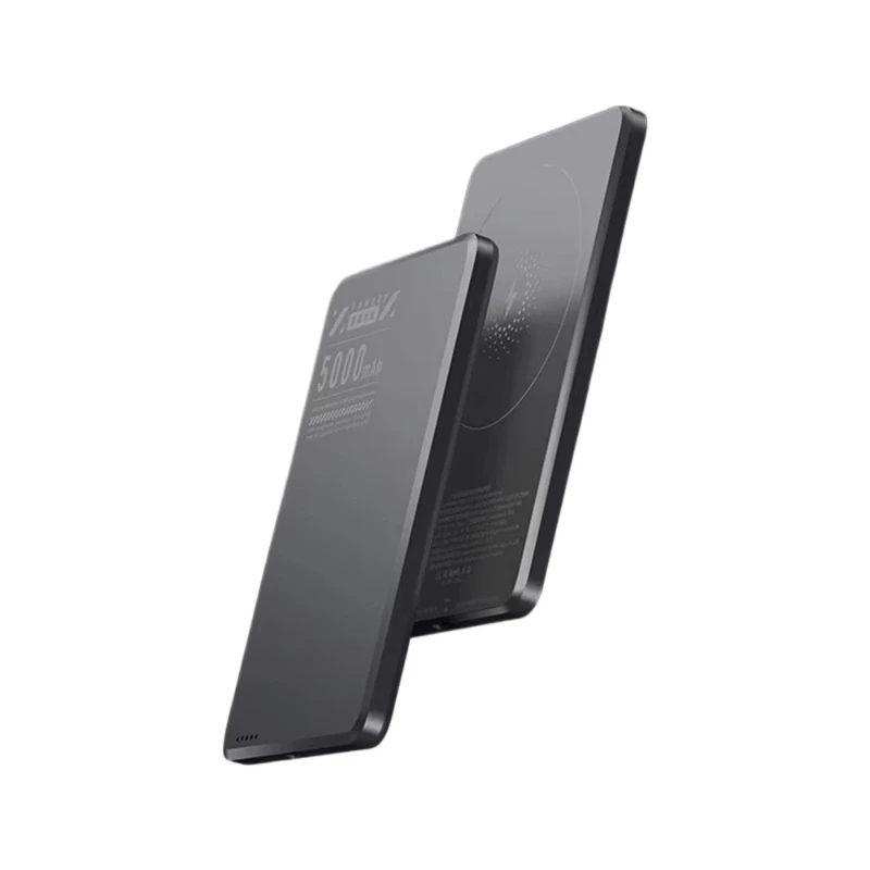 iPhone、Samsung、Xiaomi対応 新型 10000mAh ワイヤレスモバイルバッテリー 超薄型 MagSafe急速充電 大容量 バッククリップバッテリー 1個