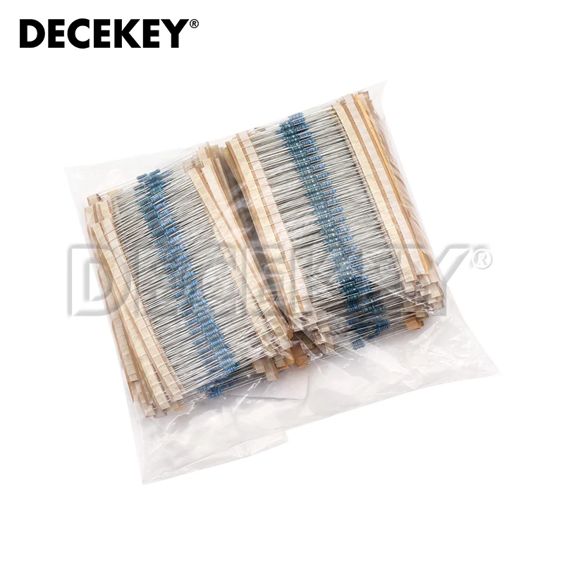 3120pcs 156Values 1/4W Metal Film Resistor Kit 1R-10M ohm 1% Resistance Assortment Set 1ohm-10Mohm DIY Samples Pack