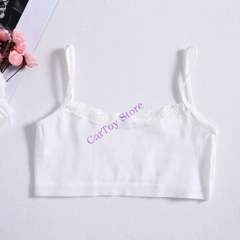 

634F Popular Soft Cotton Girls Cartoon Bra Girls Training Bras for Teenage Girls U-Back Top Underwear Young Puberty