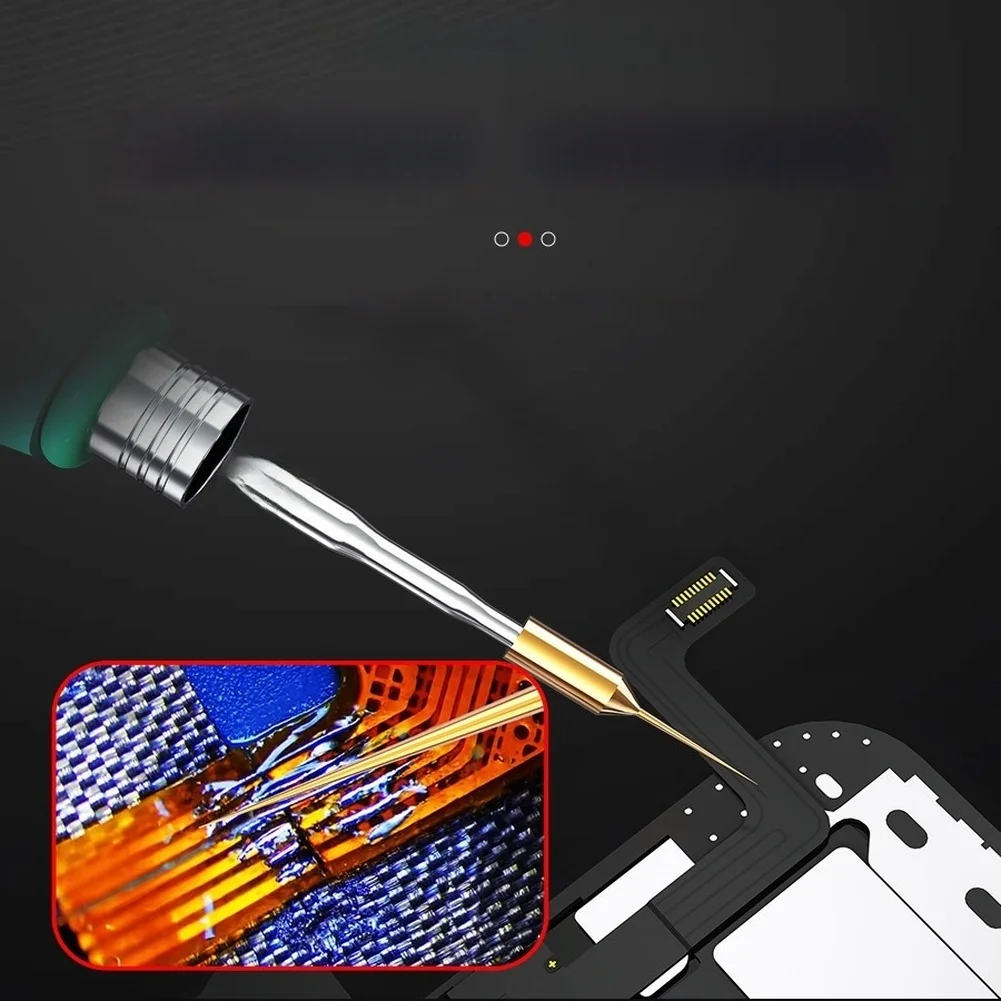 0.1mm Fine Point Soldering Iron Tip Compatible with 210 Series Stations for Screen Fly Wire and Component Repairs