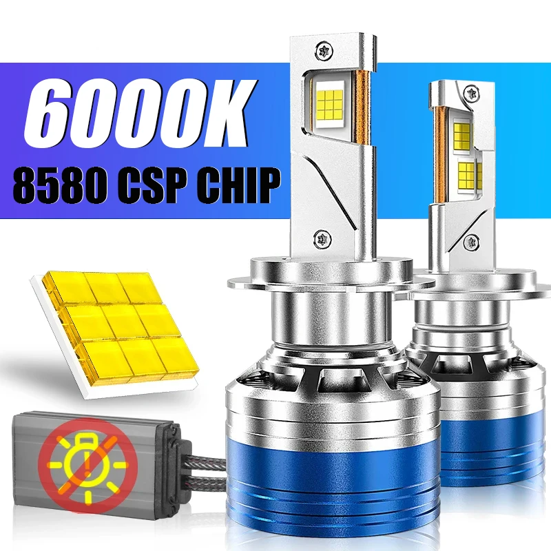 

H7 LED Headlight 30000LM High Power Canbus CSP H4 H1 H11 H9 H8 9005 HB3 9006 HB4 Car Bulbs 6000K Turbo Lamp Fog Light 12V