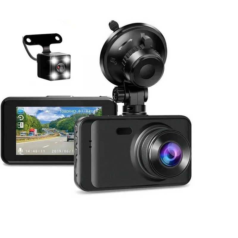 

HONGTONG 1080P Full HD Car Dash Cam with Night Vision Vehicle Blackbox Driving Recorder for Trucks Equipped with WIFI 2 lenses