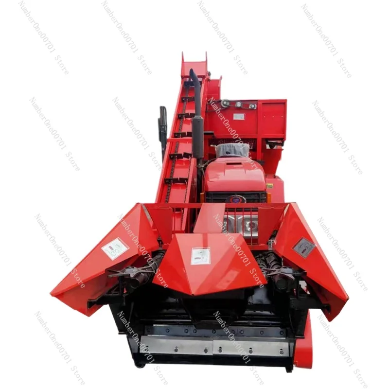 Small Four-Wheel Tractor Straw Crushing Recycling Returning Corn Harvester Agricultural Two Rows and Three Rows Corn Harvester