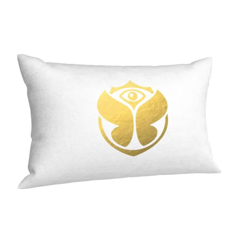 Custom Gold Tomorrowlands Music Luxury Pillow Cover Cushions Cover for Bed Sofa Rectangle