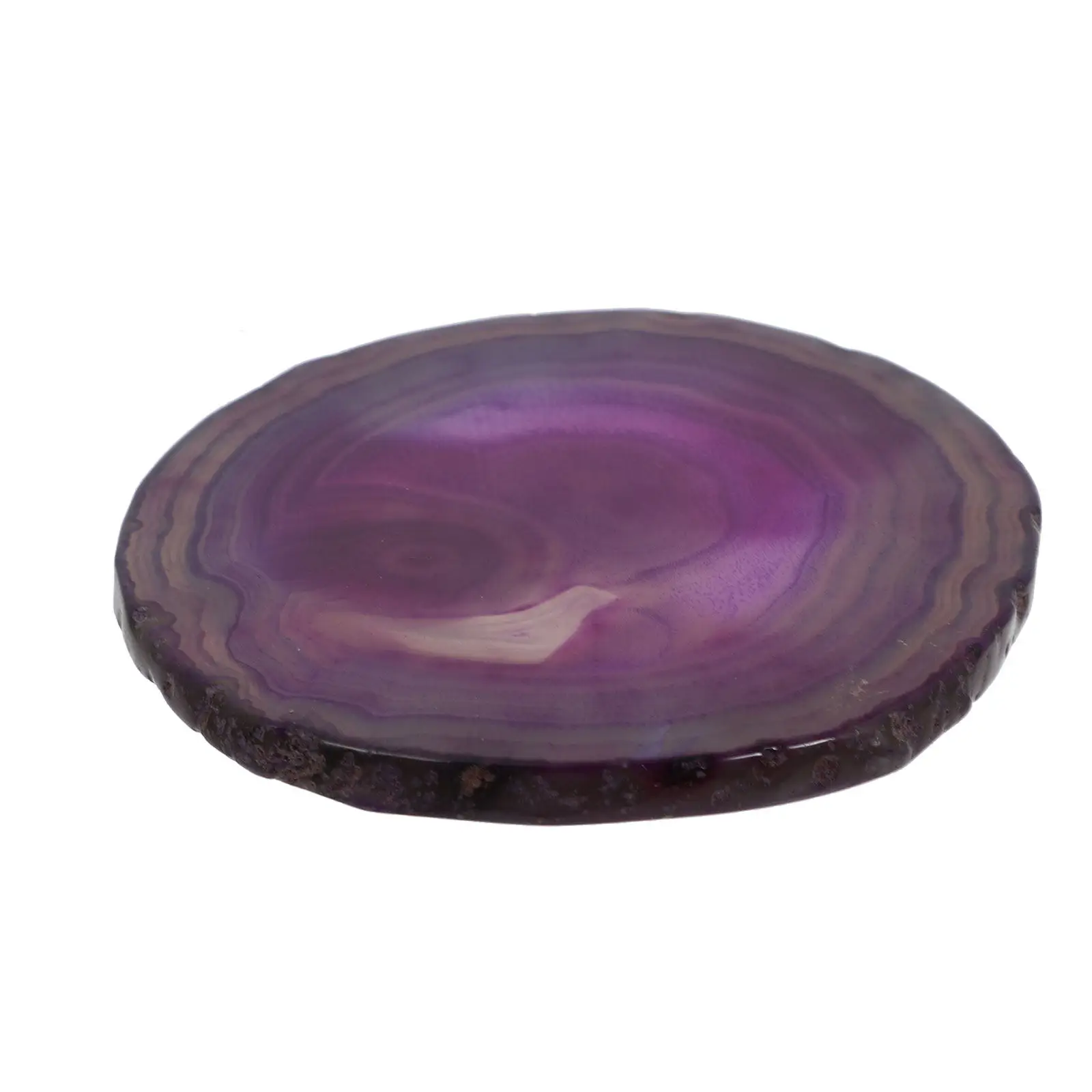 Round Agate Stone Coaster Natural Cup Mat Heat Resistant Absorbent Pad for Home Office Bar Wine Glass Holder Agate Cup Mat - view 3