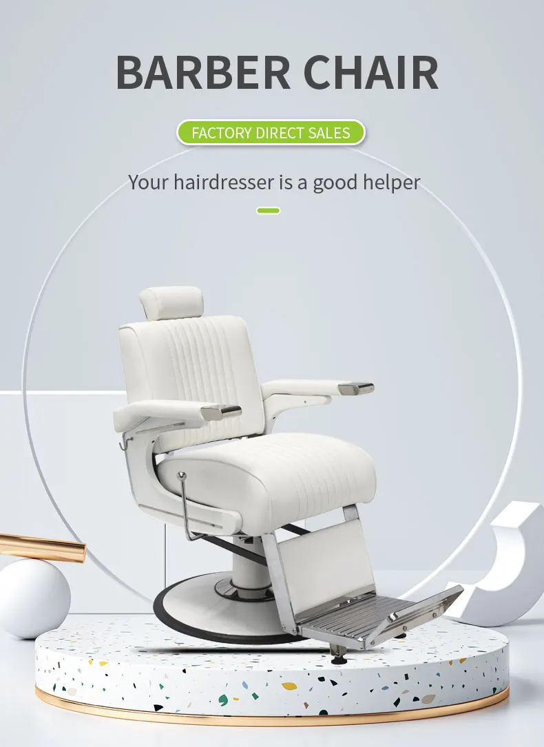 Barber Chair for Sale Heavy Hydraulic Salon Barber Chair Golden Hot Selling Antique Barber Chairs Gold Leather Wooden Packing