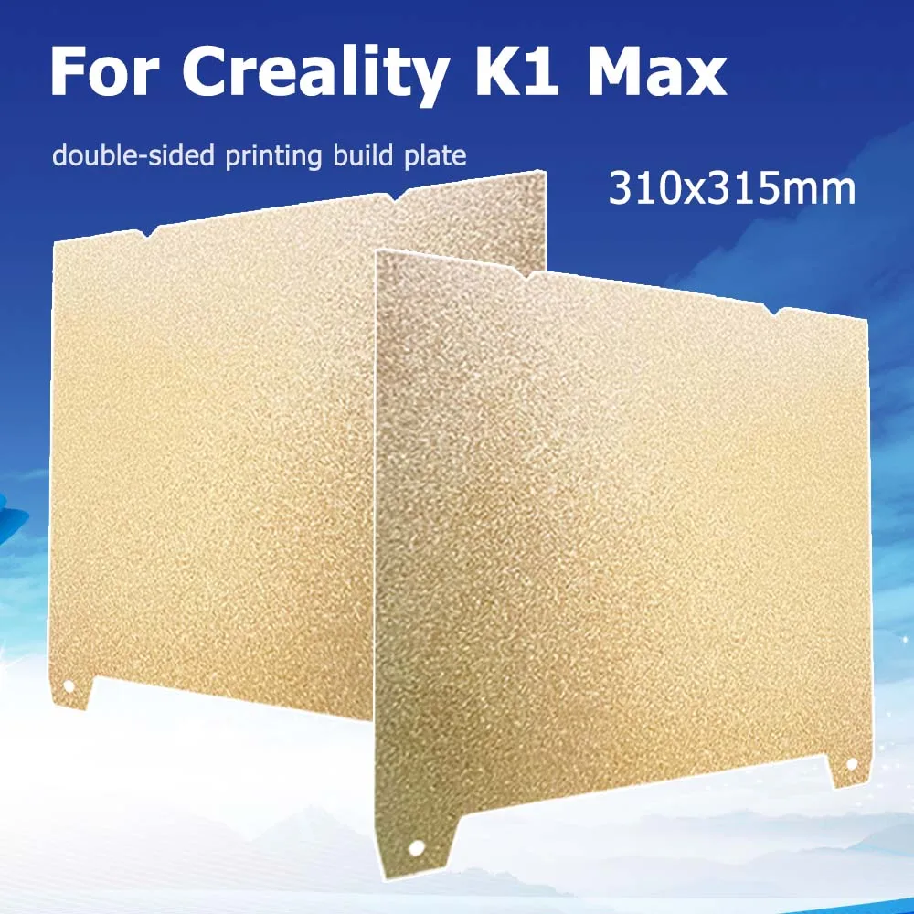 

For Creality K1 Max Build Plate 310x315mm Double Sided Spring Steel Sheet PEO PET PEY H1H PEI Plate for K1 Max Heated Bed Parts