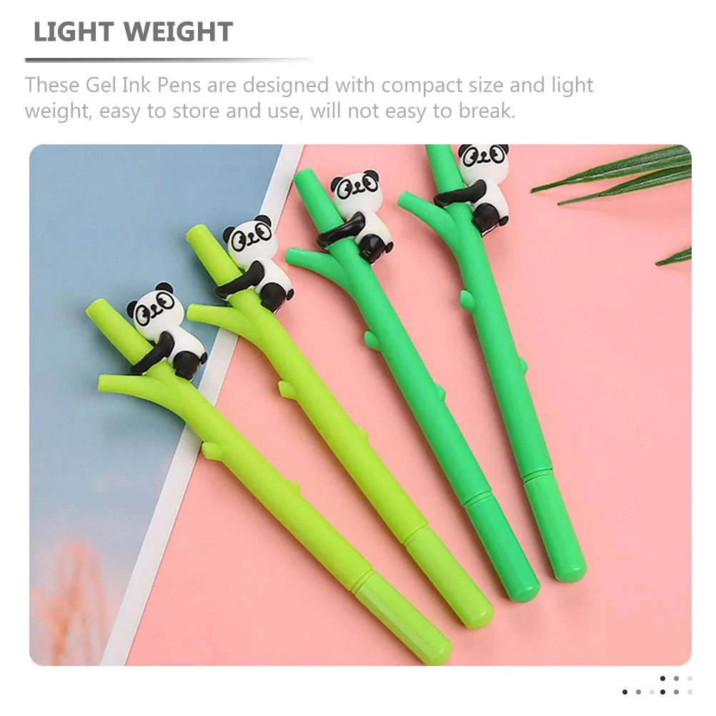 12pcs Gel Panda Designed Smooth Writing Stationery Multipurpose Gel Pen Gifts Students Office Accessories