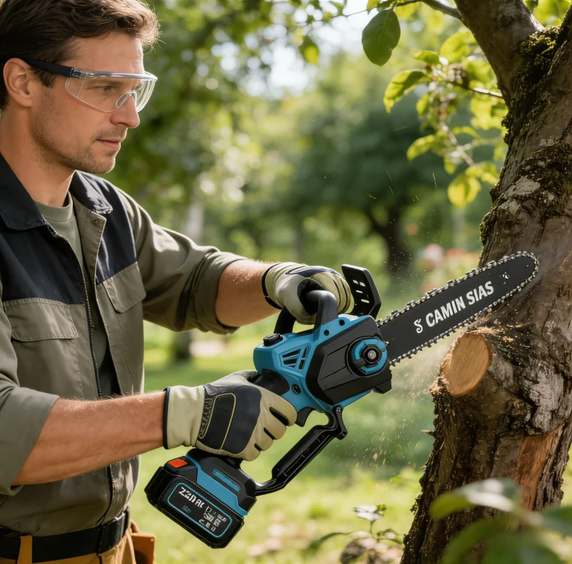 

Handheld Lithium Chainsaw 4-Inch And 6-Inch. This Is A Powerful Digital Display Brushless Single Hand Saw Used For Logging전기톱