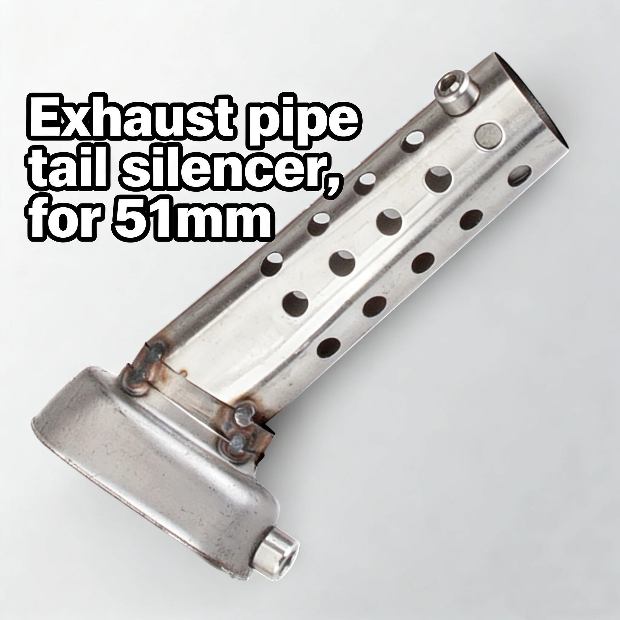 

Motorcycle modified exhaust pipe small hexagonal muffler exhaust pipe tail accessories original hole installation