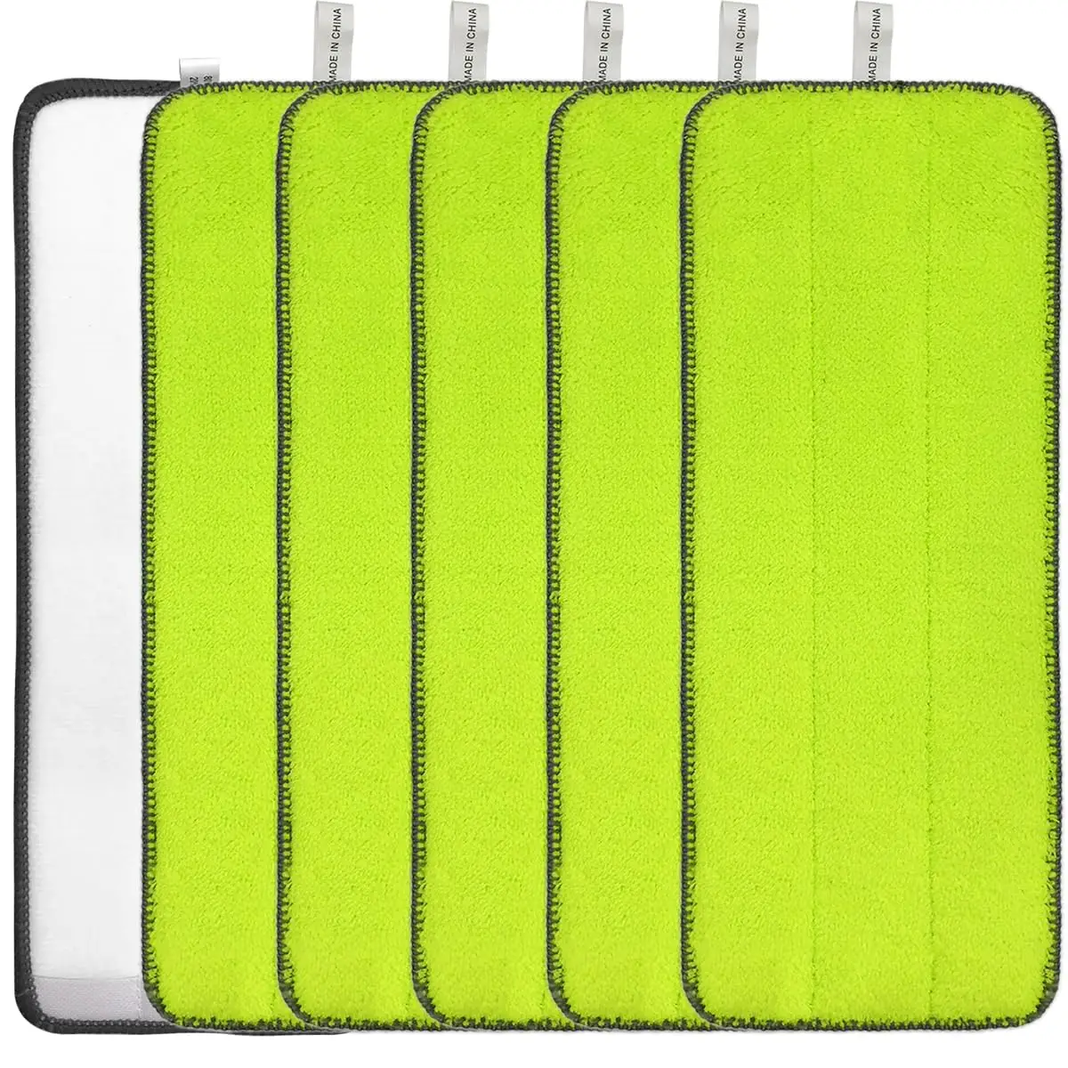 Mop Pads para Wring Mop Libman Rinse e sistema de balde, recargas de substituição atualizado, 6 Pack, 13x5"