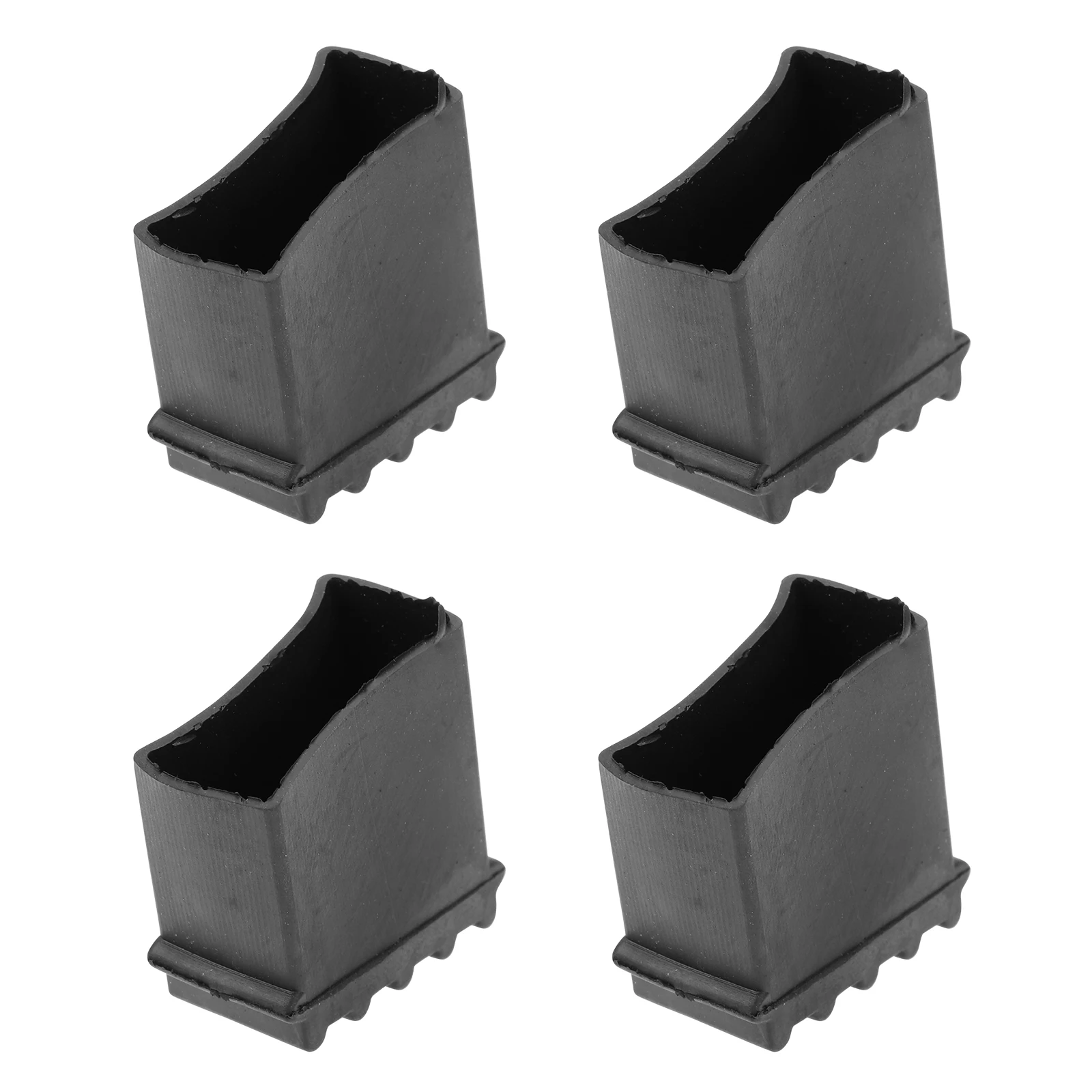 

4 Pcs Ladder Feet Covers 25x50 Non-slip Mats Foldable Durable Rubber Foot Pads for Indoor Outdoor Protect Floors