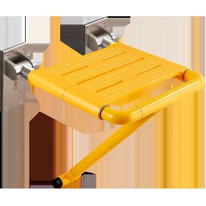 Bathroom folding stool wall shower seat toilet elderly non-slip bath stool wall chair barrier-free bath stool