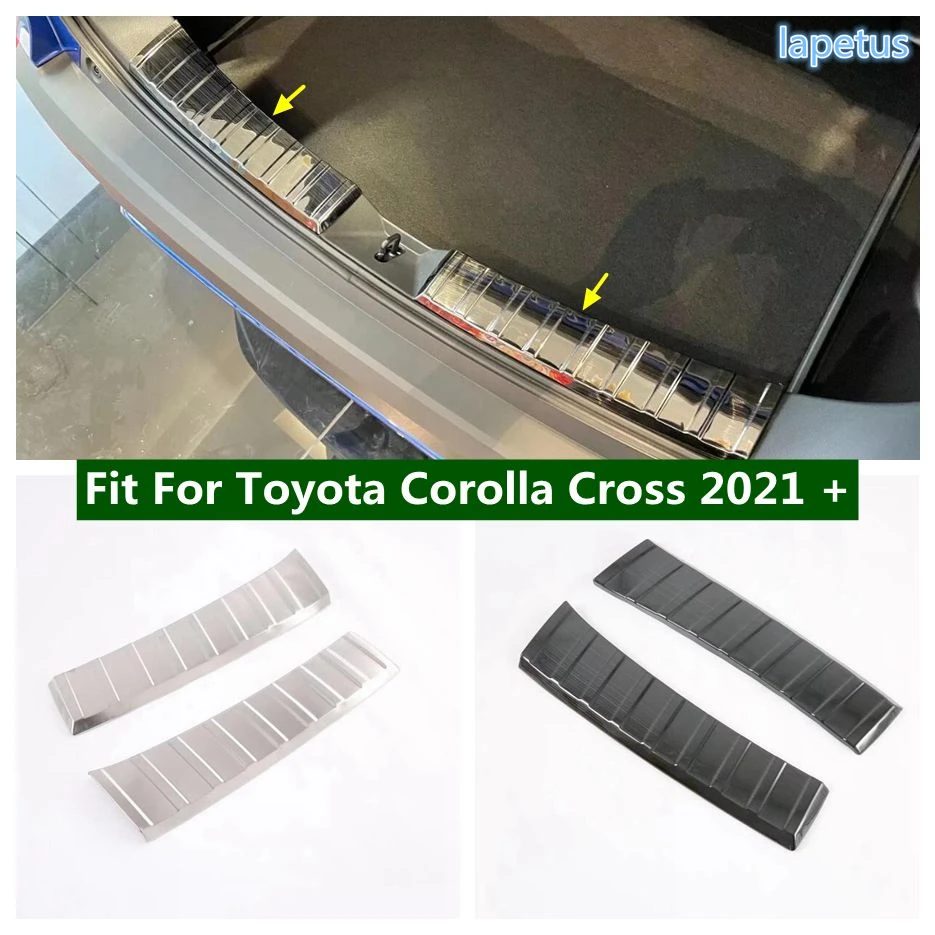 

Rear Trunk Boot Bumper Sill Pad Skid Plate Fender Protect Guard Cover Trim For Toyota Corolla Cross 2021 - 2023 Car Accessories