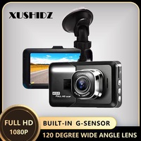 XUSHIDZ Q08PRO 1080P Full HD Dash Camera Dual-Channel Front and Rear Camera Dashcam Vehicle Video Recorder Night Vision Car Cam