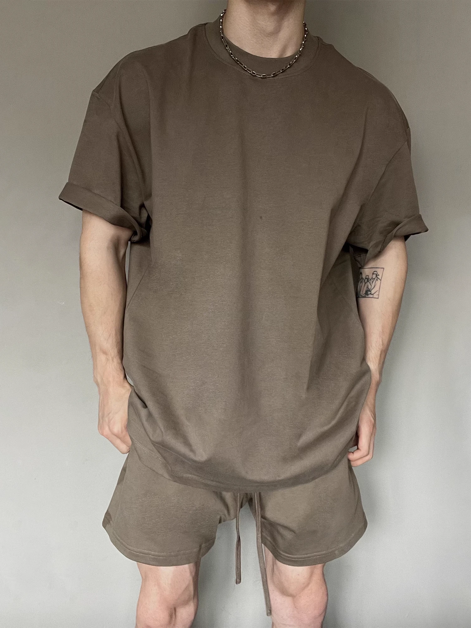 

Мужская летняя спортивная футболка из чистого хлопка, очень большого размера (до 300 фунтов), в американском стиле, с коротким рукавом, цветная, размер L