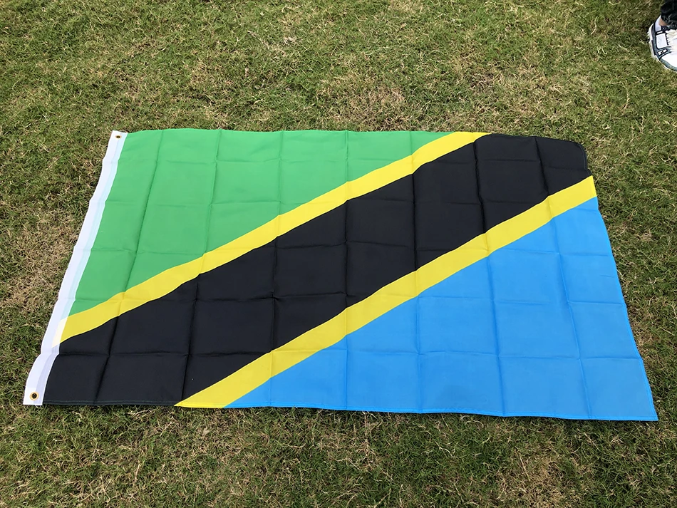 SKY FLAG Tanzania flag 90*150cm polyester Hanging Tanzania National flag Banner for decorate