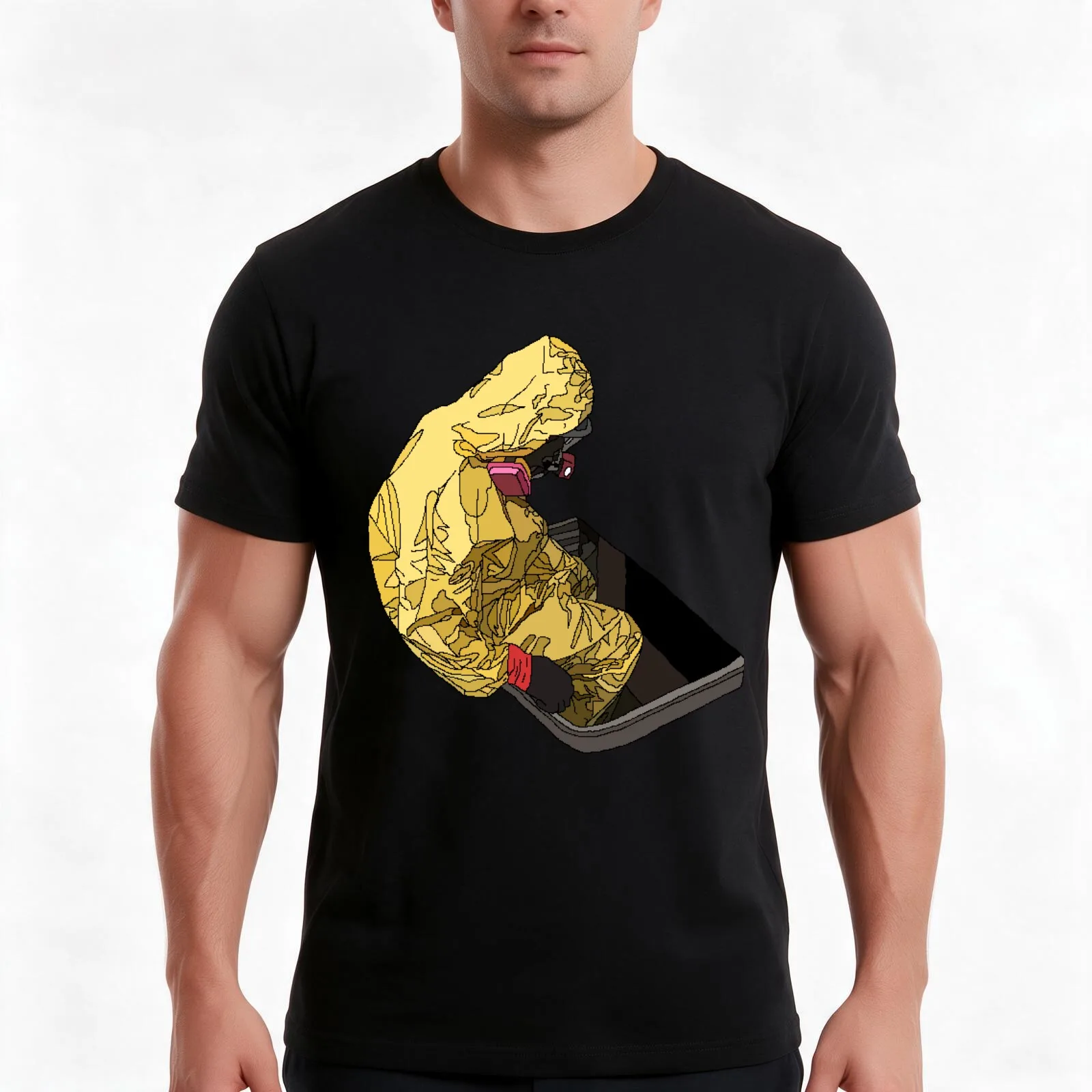 The Abyss T-Shirt Summer Casual Cotton Tee Oversized Streetwear Tops Vintage Graphic Print Loose Fit Short Sleeve