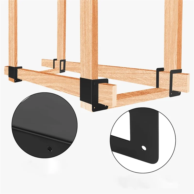 

A95I-регулируемые стойки для дров, сверхмощное решение для хранения бревен, комплект кронштейнов для использования в помещении и на открытом воздухе