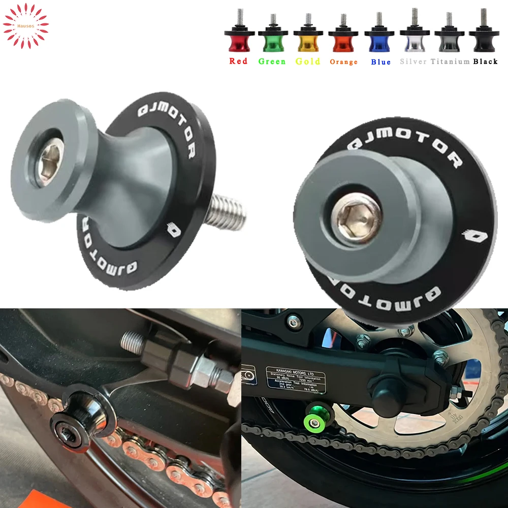 

1 Pair For QJMOTOR SRT SRV SRK 300 350 400 500 700 800 RR S SVT Motorcycle Accessories Swingarm Spools Sliders Stand Screws