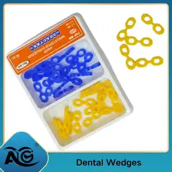 AG 40Pcs/box Dental Elastic Rubber Tooth Seperator Elastic Fixing Wedges 2.0/2.5 MM Matrix Matrices Dam Composite