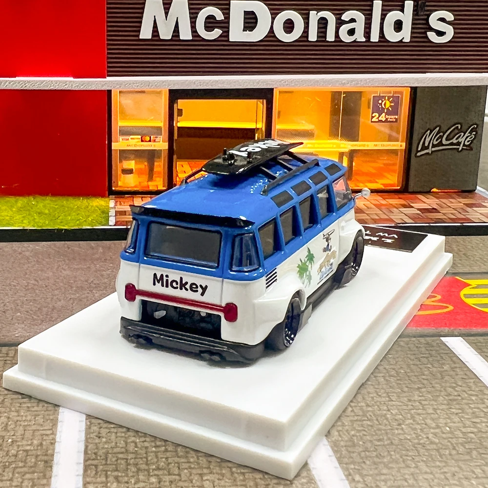 1/64 /LFLM محاكاة سبيكة دييكاست LBWK اللوحة جيب حافلة لعبة مجسمة سيارة جمع فان الهدايا لعب سيارة للأطفال أطفال #5