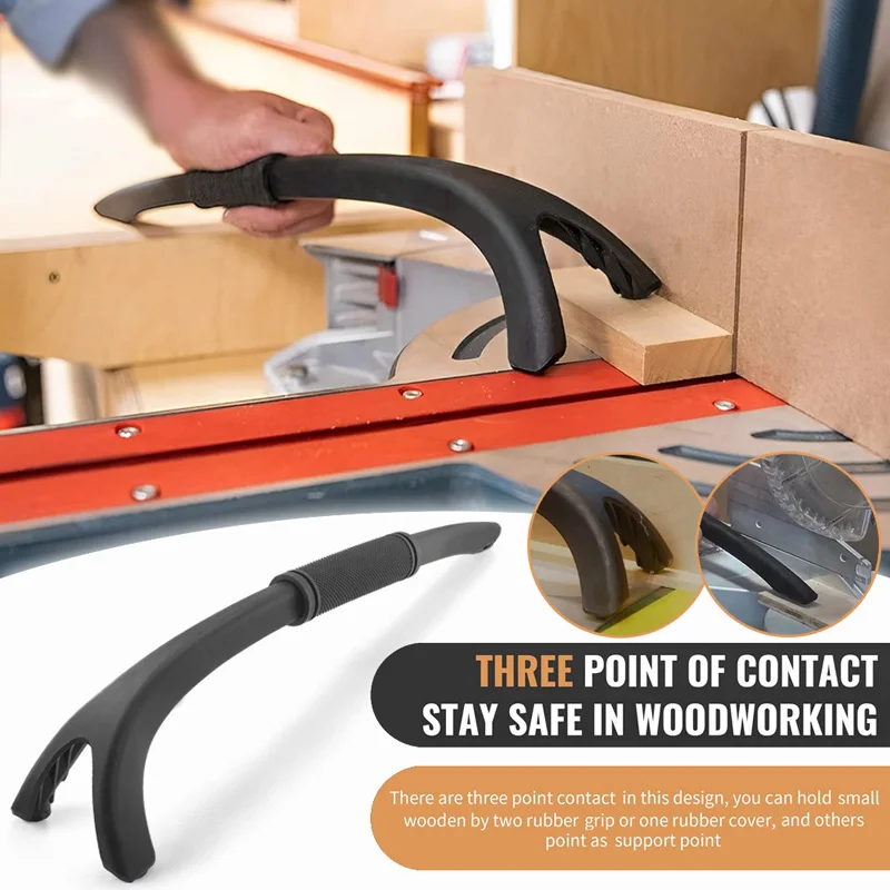 

Woodworking Safety Push Handle Miter Saw Hold Down Stick Push Stick For Table Saws In Woodworking Soft Adjustable Rubber Handle