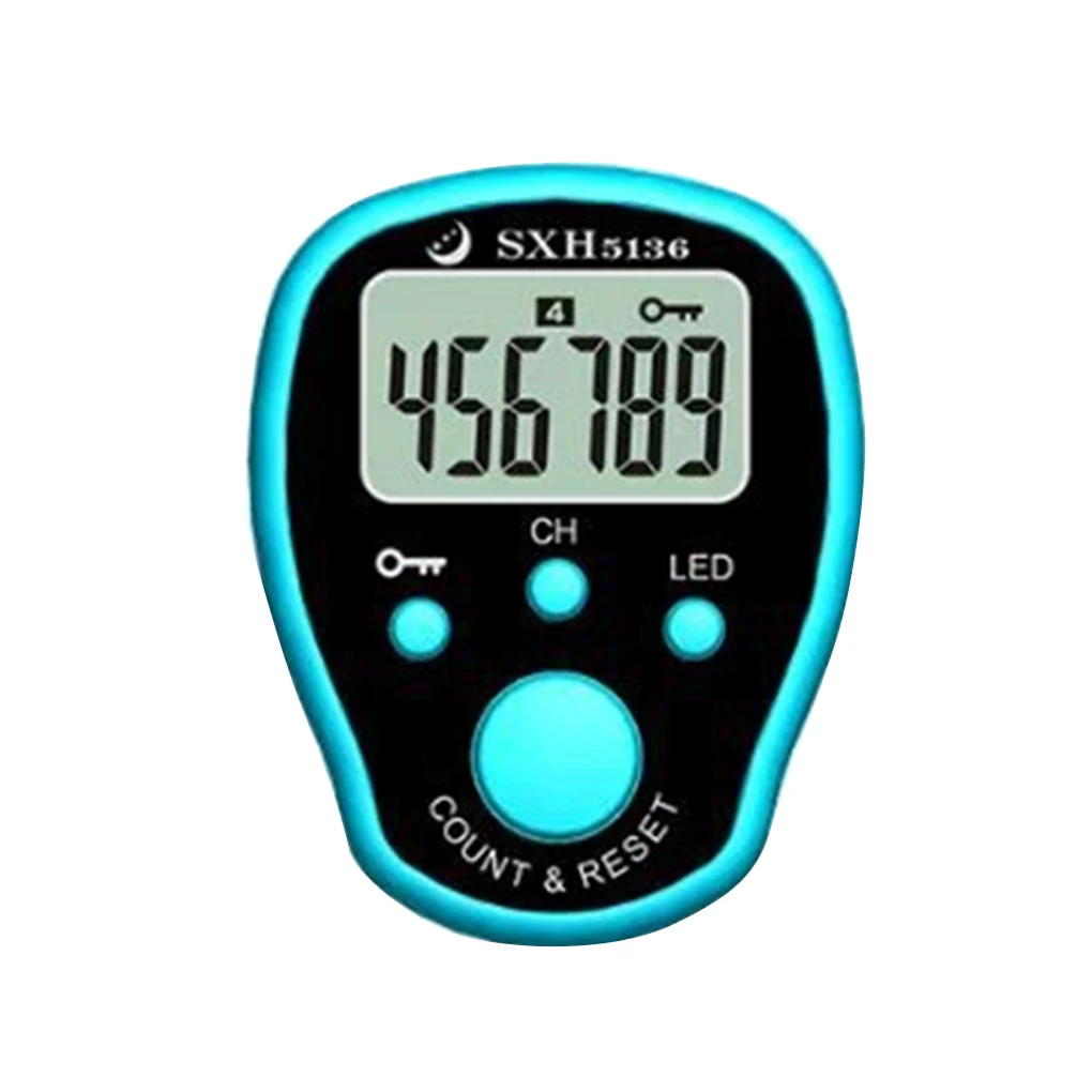 Imagem -04 - Contador da Linha do Marcador do Ponto com Diodo Emissor de Luz Lcd Eletrônico Digital Contadores Bens Contando Tricô Azul 4.5*3.5*1.2cm