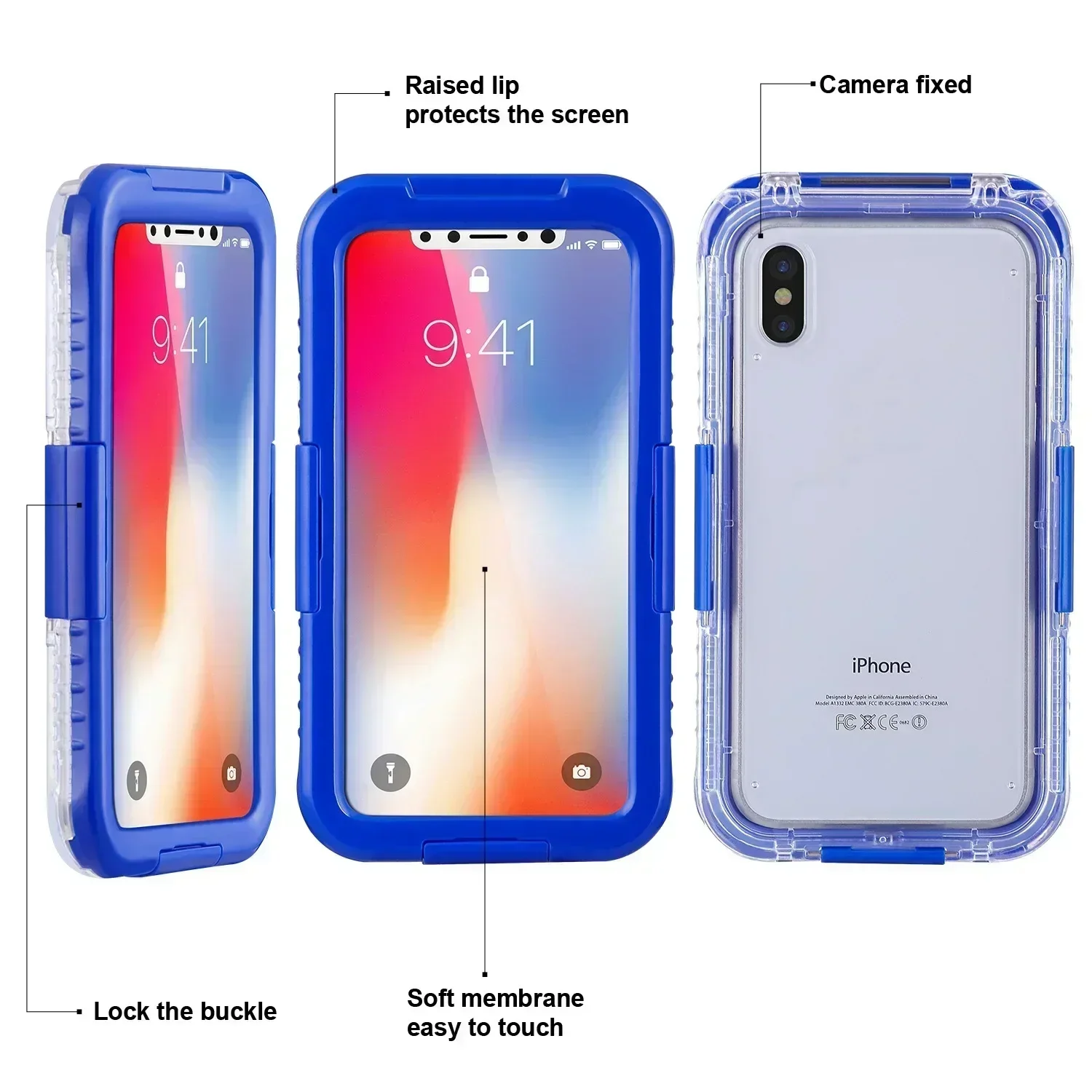 For OPPO Realme 11 Pro Plus Realme 11x Waterproof Phone Case Underwater Diving Bag Snowproof Protective Cover Realme X50 Pro 5G