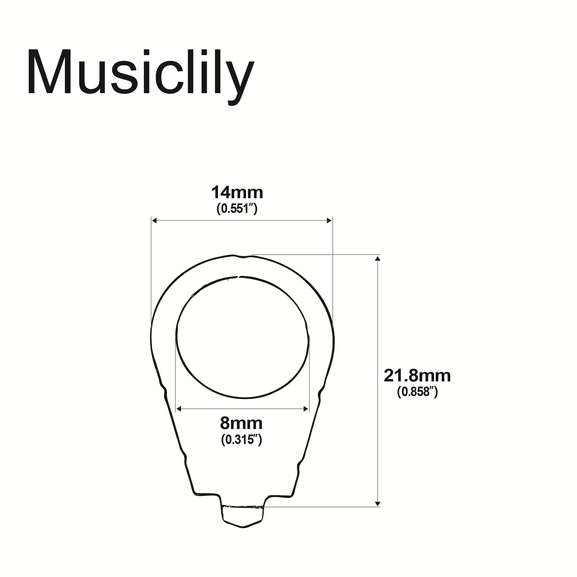 Musiclily Pro Metric 8.5mm Guitar Pots Knob Pointers Washers LP Position Indicators for Epi Les Paul, Chrome Nickel (Set of 4)