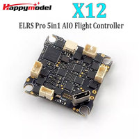 HappyModel X12 ELRS Pro 5in1 AIO Flight Controller Built-in 2.4G ELRS V3.0 OPENVTX 400mW 1-2S LiPo 25.5X25.5mm for FPV Drones