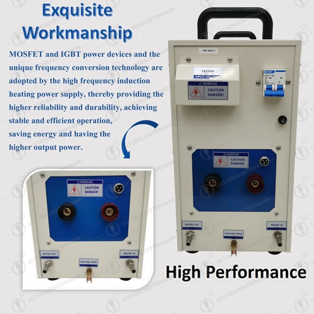 فرن سخان حثي عالي التردد 220 فولت معدات معالجة الحرارة الصناعية لحام ذوبان الصلب #5