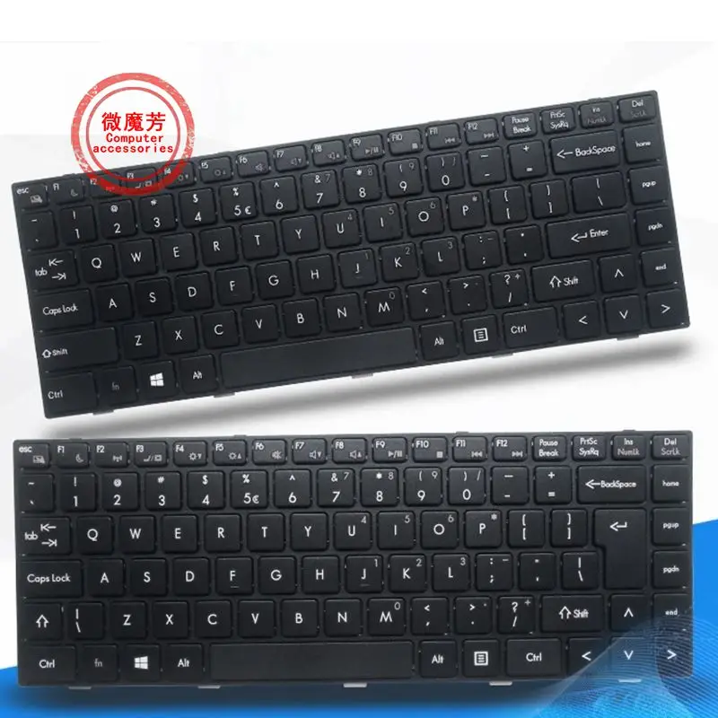 New US Laptop Keyboard for Hasee Q480 UN43 K470N-M10 FOR HAIER 7G-U 7G-5I 7G-5H 7G-5S black