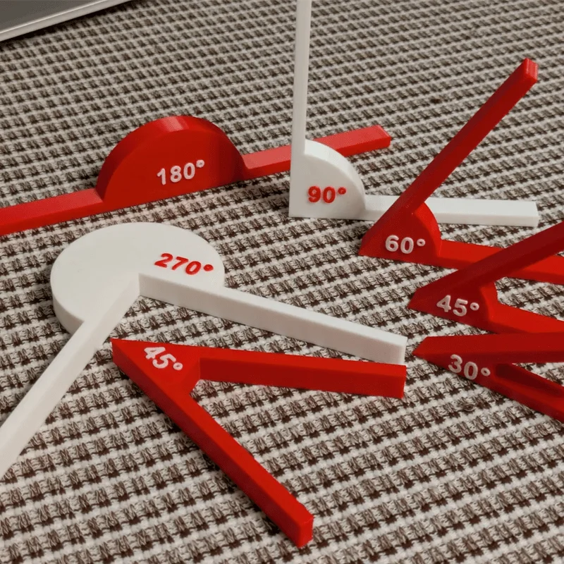 1 set teaching tools, math supplies, angle tools, geometric angle display tools, math teaching aids, learning tools