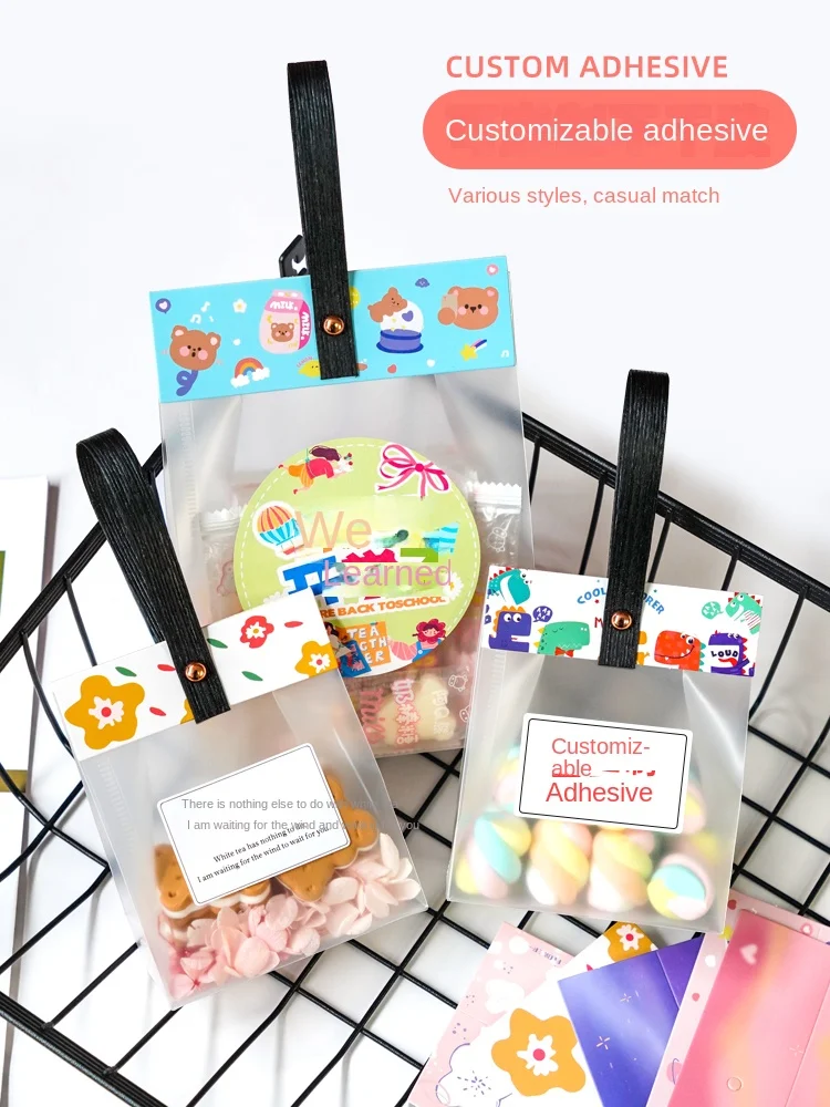 Halloween candy bag gift bag birthday gift bag transparent small bag delicate cute companion gift handbag