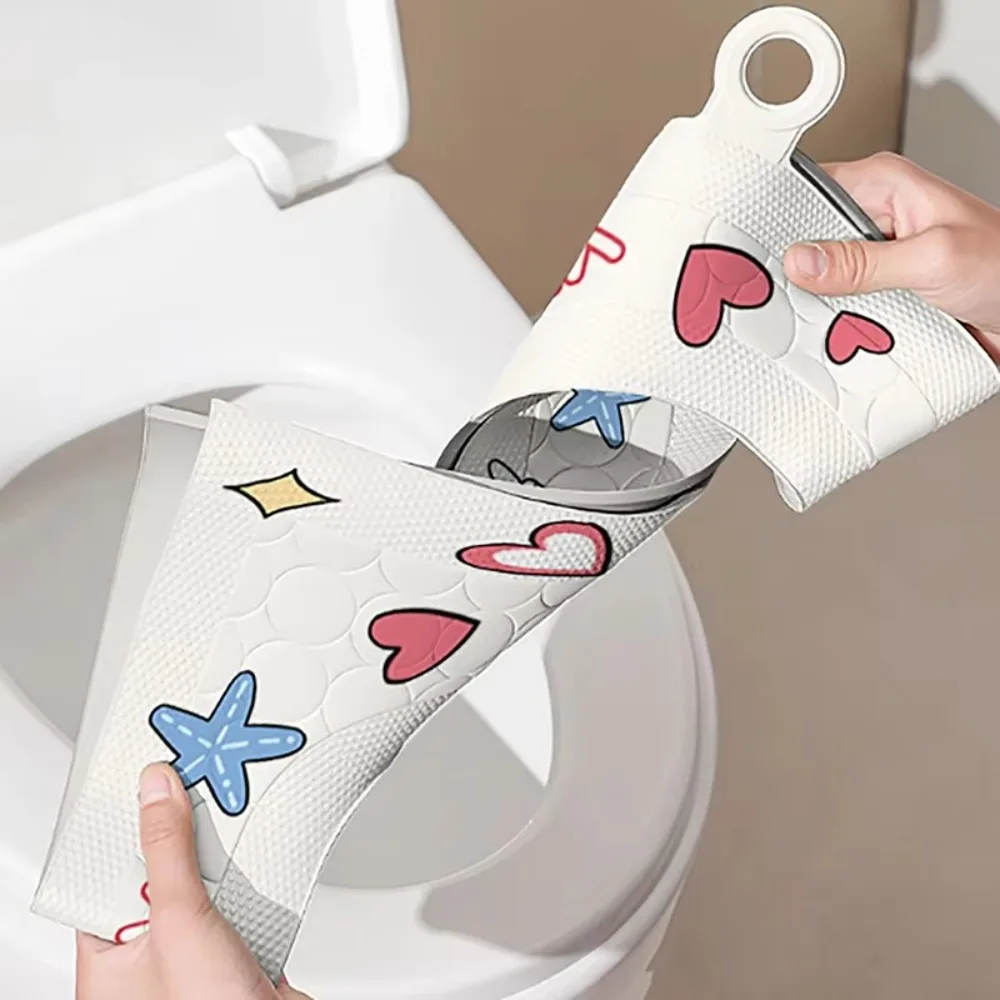 New Cartoon Pattern Toilet Seat Cover Handle Universal Toilet Lid Cushion EVA Reusable Toilet Pad Mat Toilet Accessories
