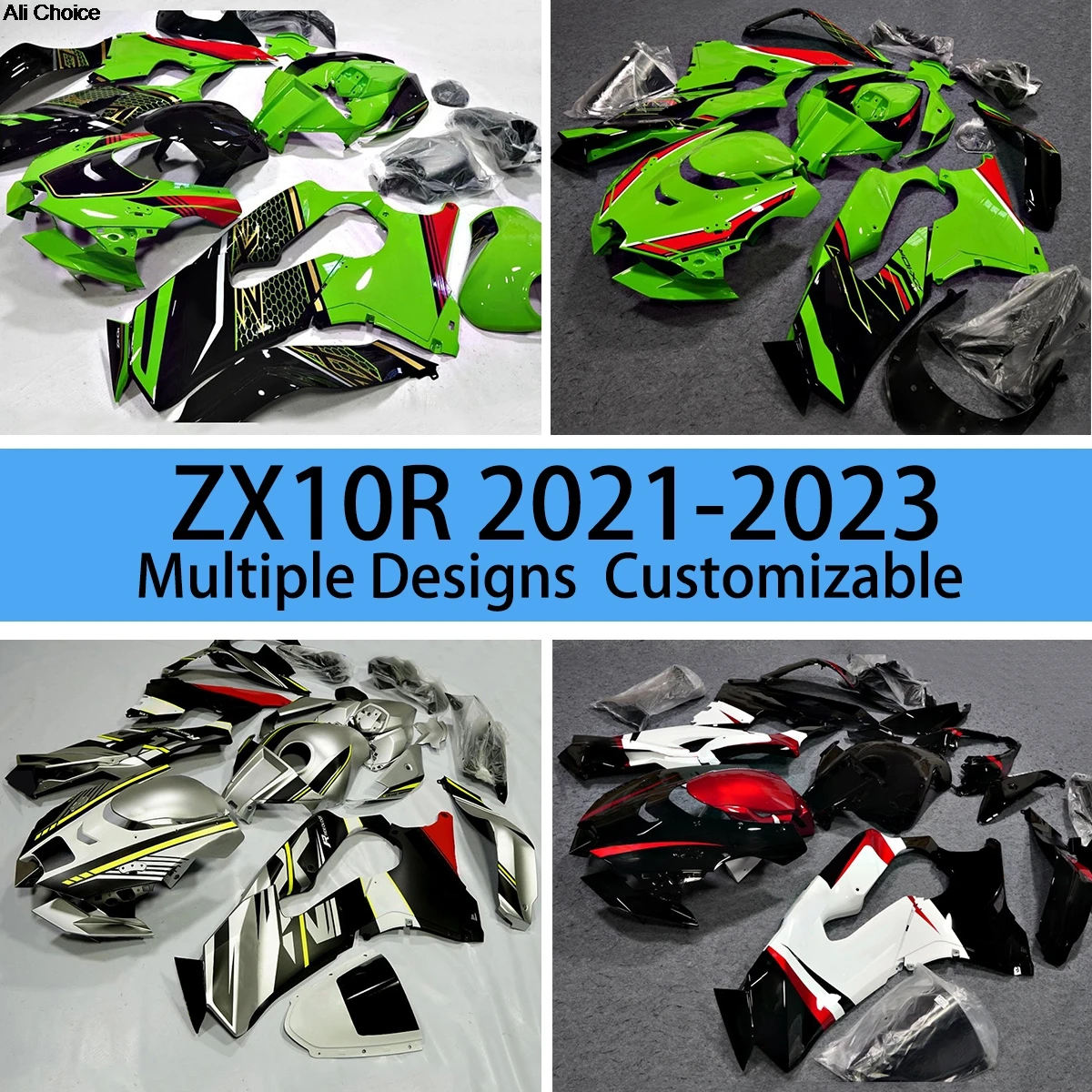 

Подходит для Kawasaki ZX10R 2021 2022 2023, комплект обтекателей из АБС-пластика для мотоцикла ZX 10R 21 22 23 Prime, обтекатели послепродажного обслуживания
