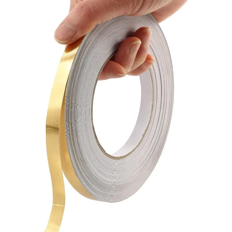 1PC 50M×0.5/1/1.5/2CM Self Adhesive PVC Caulk Strip Decorative Trim Line Tile Gap Sealing Strip for Floor Wall Ceiling Decor