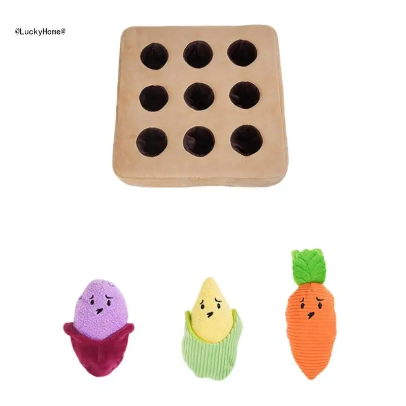 Puzzle Squeaky Potato Toy Mental Stimulation for Dog Potato Snuffle Mats for Dog 11UA