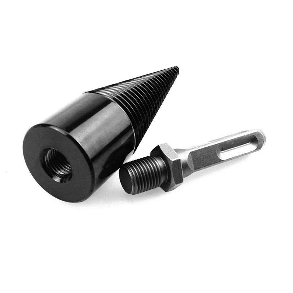 32/42mm Firewood Splitter Drill Bits Round/Square/Hex Shank Cutting Wood Splitter High Speed Steel Screw Splitting Cone Auger