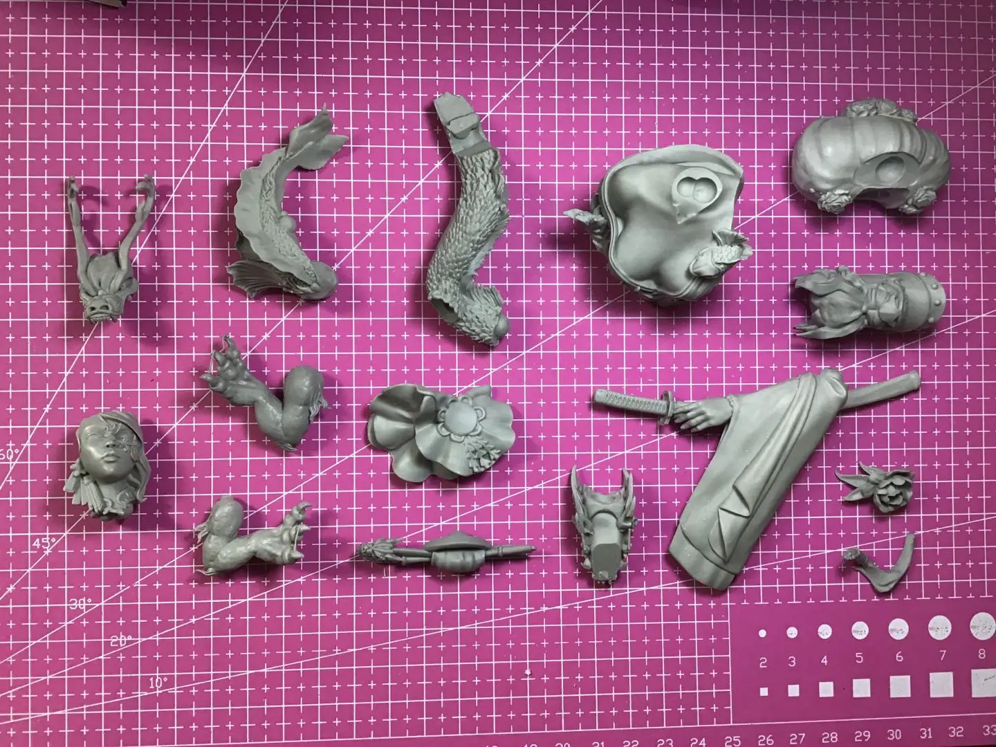 1/9  Resin Model Bust GK， Unassembled and unpainted kit