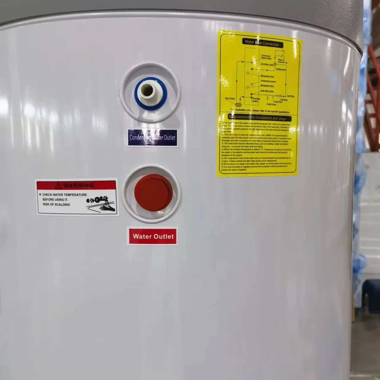 200l 300l R290 Air To Water Water Heater All In One Heat Pump Bathroom 2 Years Air Source 75%+electricity25%