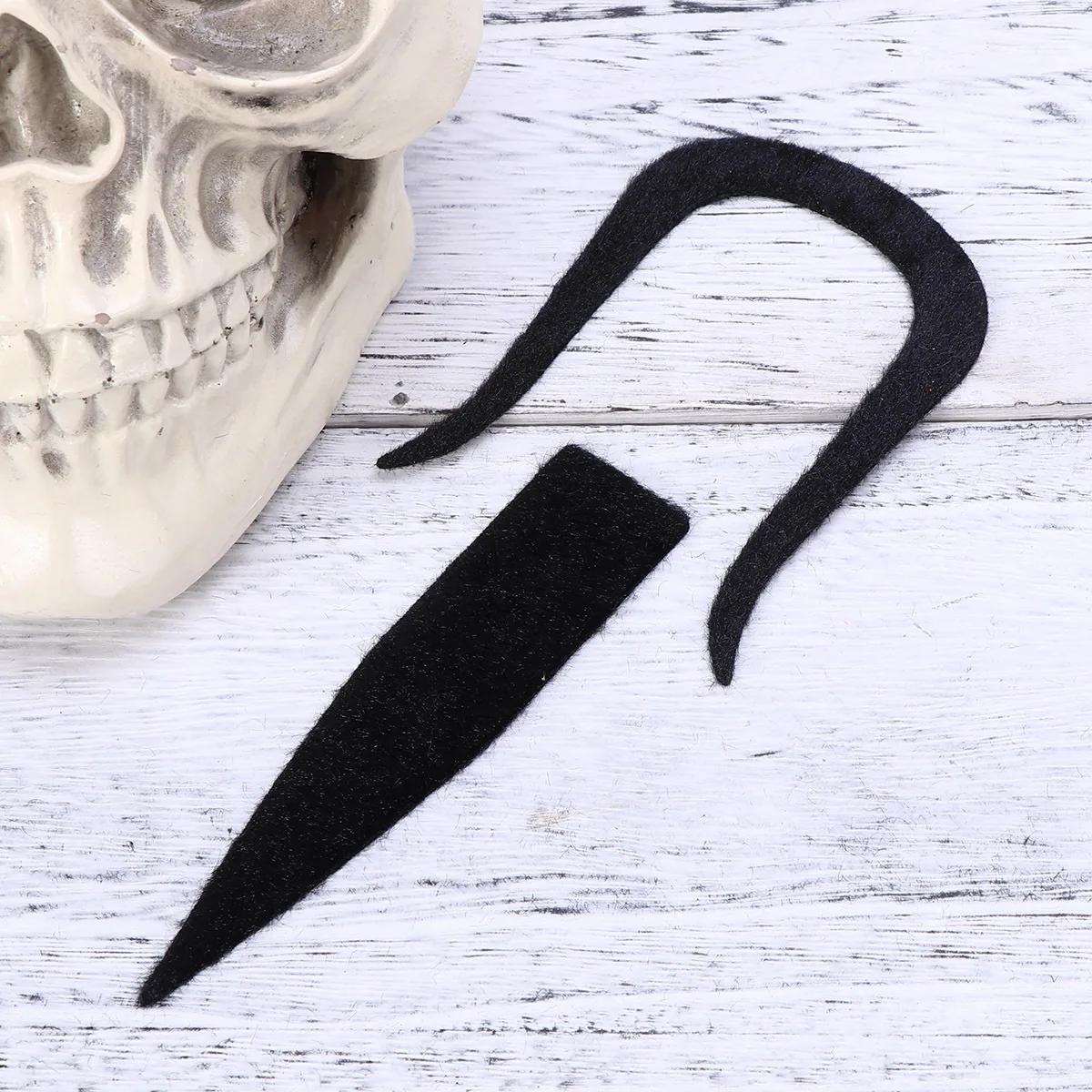 

2 шт., набор черной бороды, экологически чистое волокно, самоклеящийся набор для усов, костюм для вечеринки, забавный натуральный длинный липкий набор на Хэллоуин